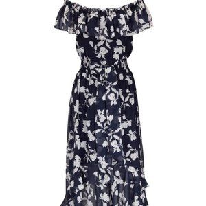 Sachin & Babi- Riley Dress - Navy Venetia Petal